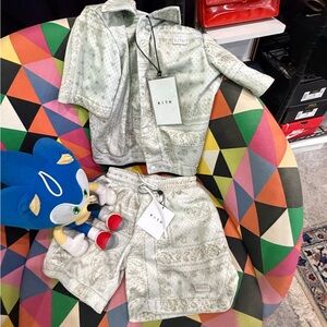 Kith‎ Light Green Paisley Shorts